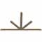 Ekena Millwork Saratoga Smooth Timber Gable Bracket, Douglas Fir, 72"W x 42"H x 1 1/2"D x 3 1/2"F, 14/12 Pitch GBW072X42X0204SAR00SDF - alternate 3